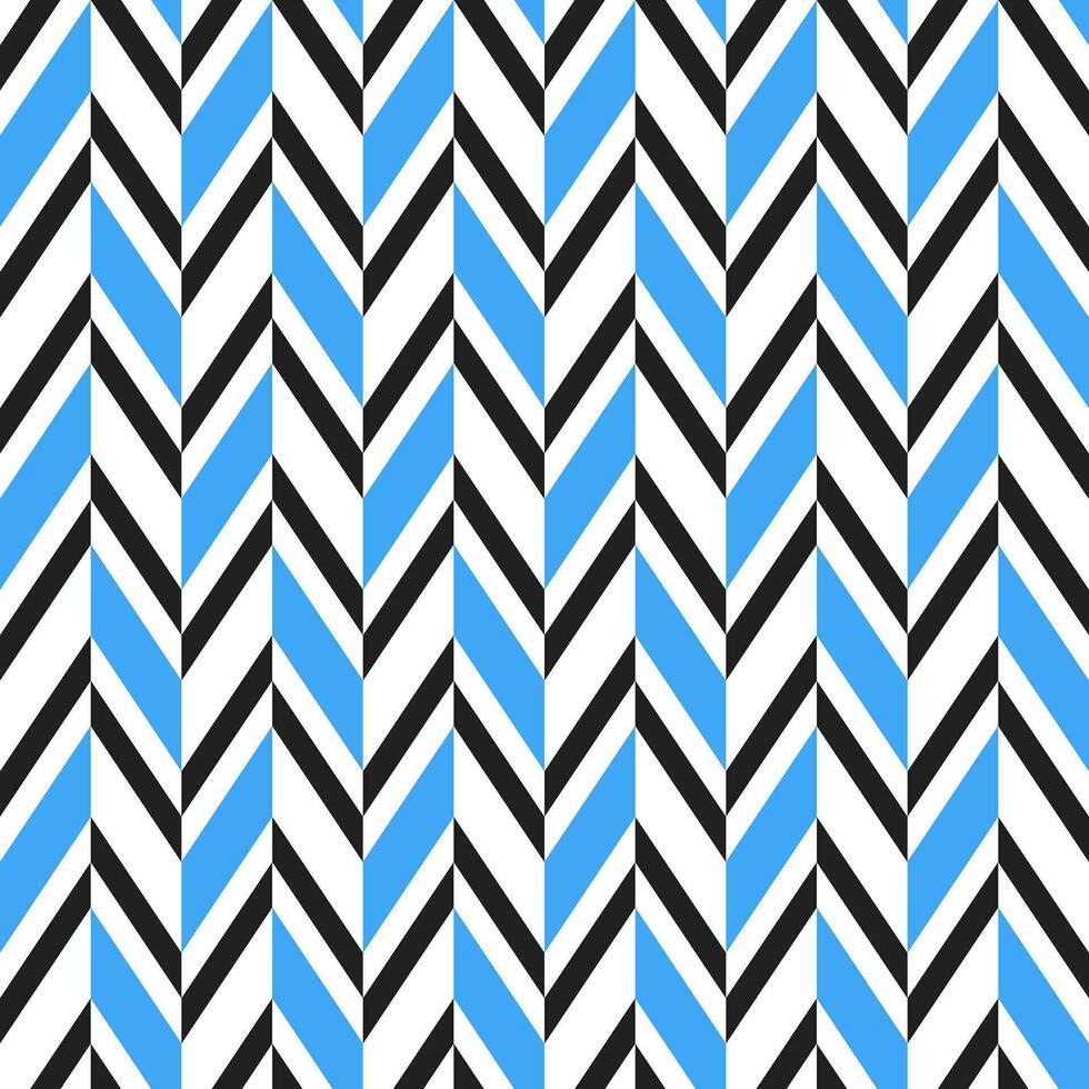 Blue and black herringbone pattern. Herringbone vector pattern. Seamless geometric pattern for clothing, wrapping paper, backdrop, background, gift card.