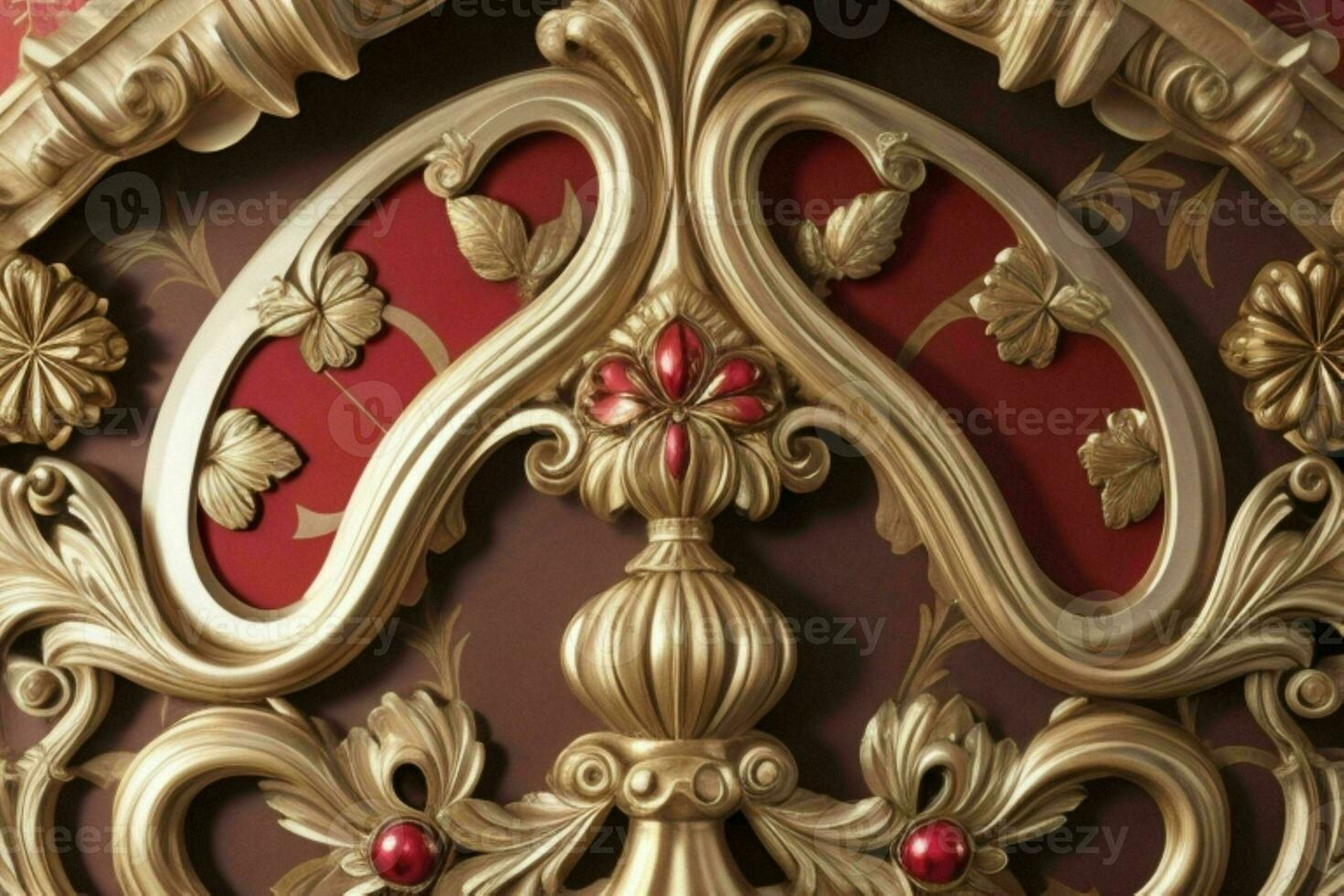Ornament walpaper pattern texture background. AI Generative Pro Photo