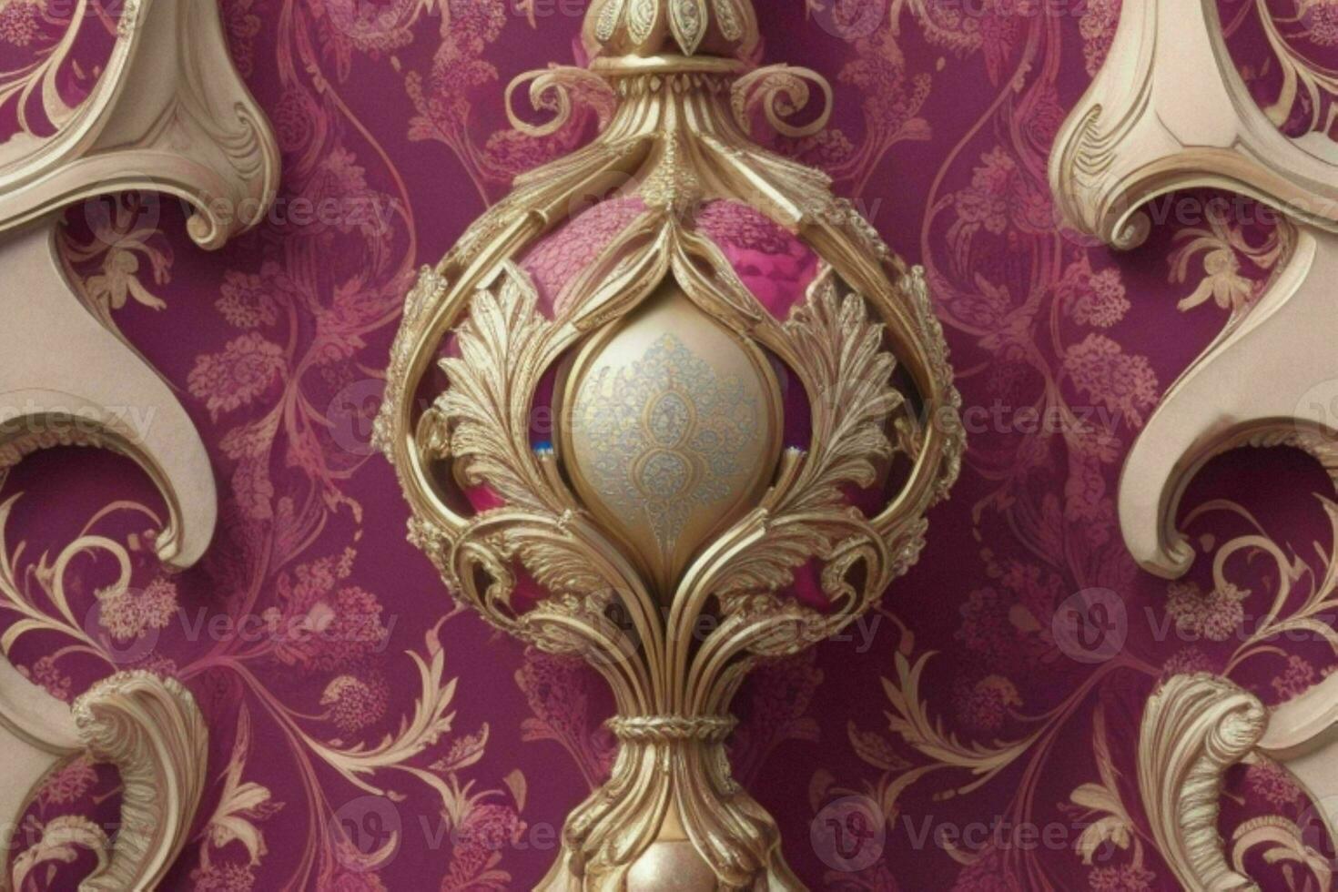 Ornament walpaper pattern texture background. AI Generative Pro Photo