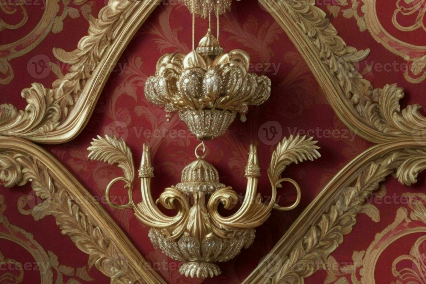 Ornament walpaper pattern texture background. AI Generative Pro Photo