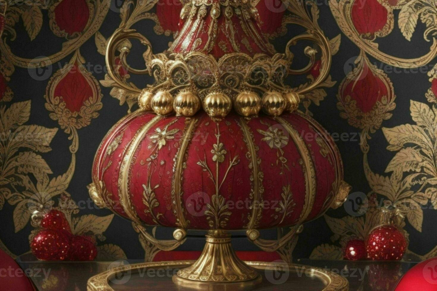 Ornament walpaper pattern texture background. AI Generative Pro Photo