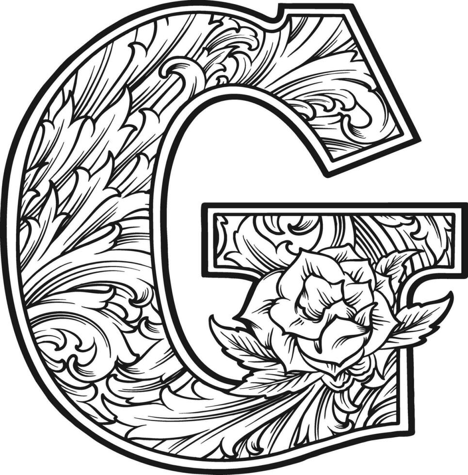 Regal classic letter G monogram logo monochrome vector illustrations for your work logo, merchandise t-shirt, stickers and label designs, poster, greeting cards advertising business company or brands.