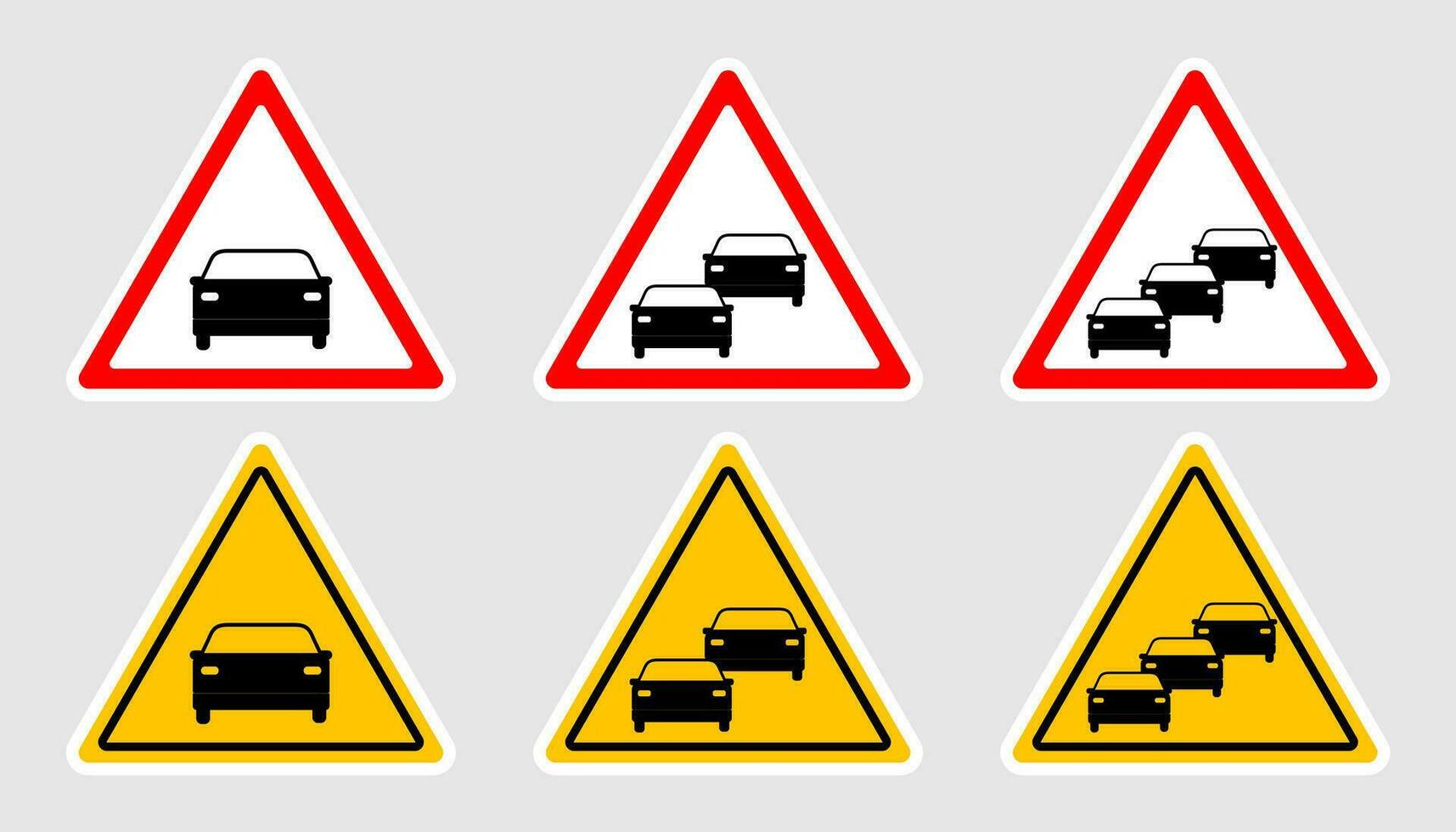 coche señales en embalar. vector diseño.