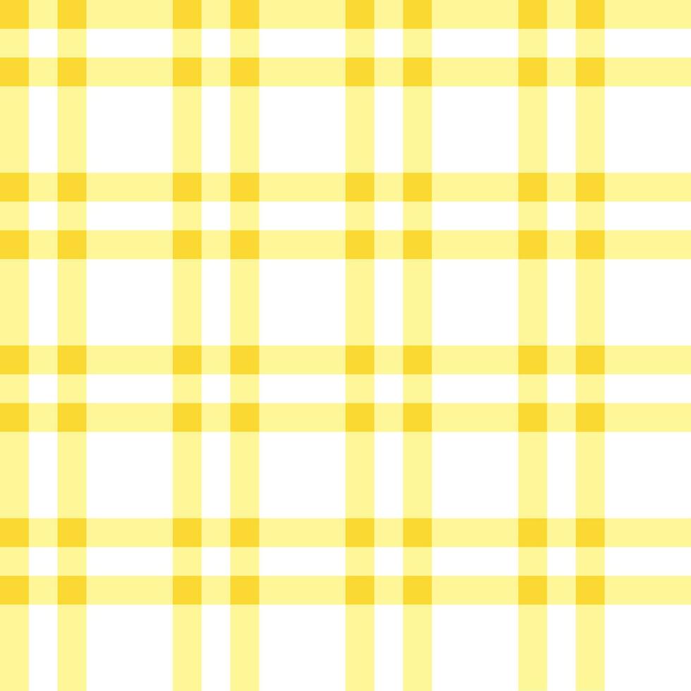 Yellow plaid pattern. plaid pattern background. plaid background. Seamless pattern. for backdrop, decoration, gift wrapping, gingham tablecloth, blanket, tartan. vector