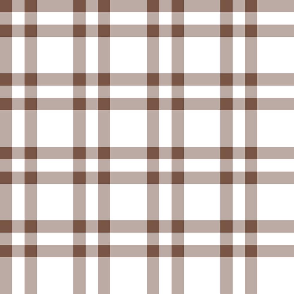 Brown plaid pattern. plaid pattern background. plaid background. Seamless pattern. for backdrop, decoration, gift wrapping, gingham tablecloth, blanket, tartan. vector