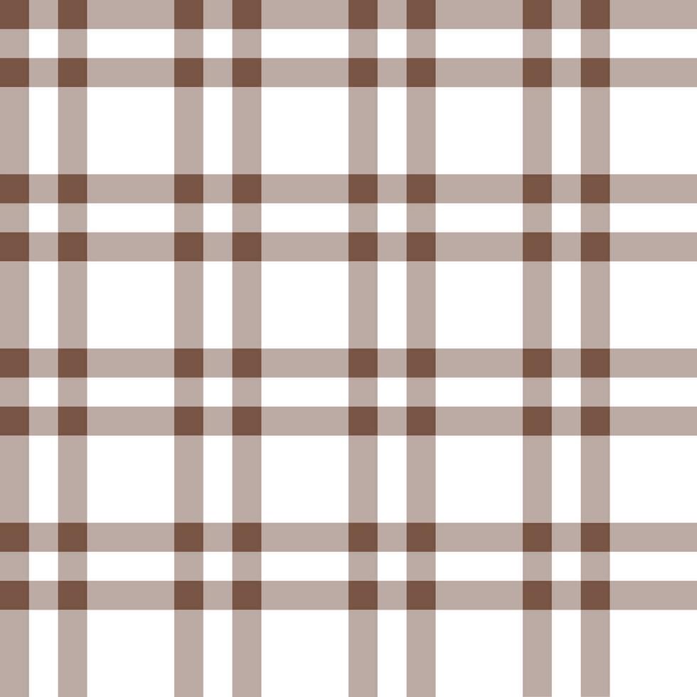 Brown plaid pattern. plaid pattern background. plaid background. Seamless pattern. for backdrop, decoration, gift wrapping, gingham tablecloth, blanket, tartan. vector