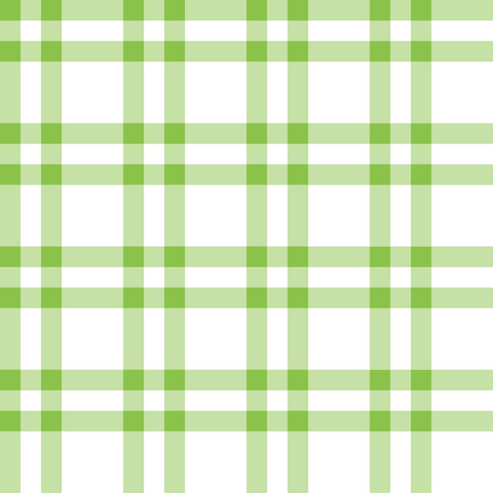 Light green plaid pattern. plaid pattern background. plaid background. Seamless pattern. for backdrop, decoration, gift wrapping, gingham tablecloth, blanket, tartan. vector