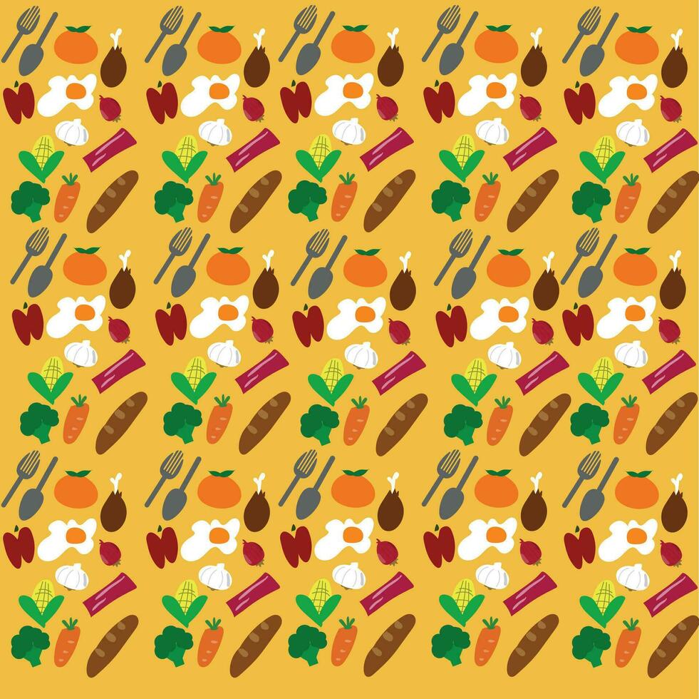 food pattern background 32493627 Vector Art at Vecteezy