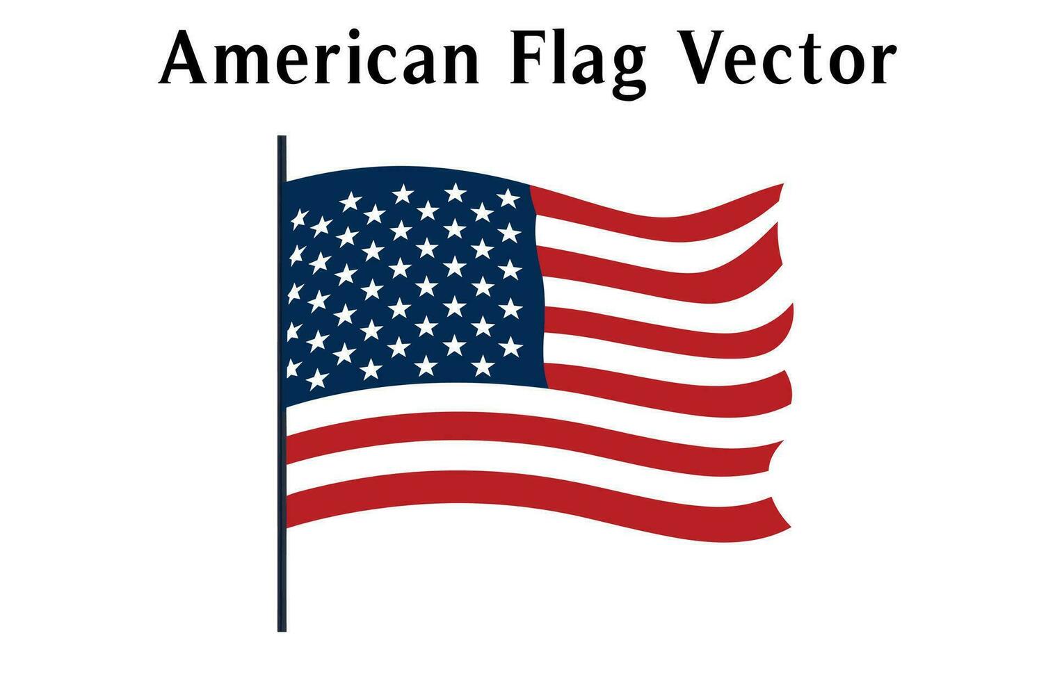 Distressed USA Flag vector illustration, American Flag vector clipart isolated on a white Background