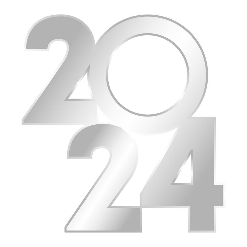 Happy New Year 2024 banner. Vector illustration.