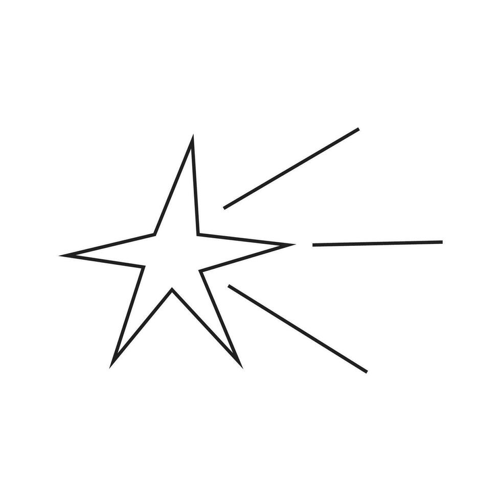 vector ilustración de un estrella en garabatear estilo