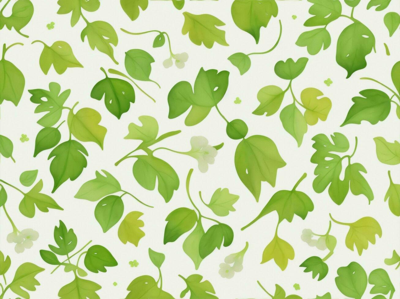 Seamless leaf pattern, Leaf Background ai generative photo