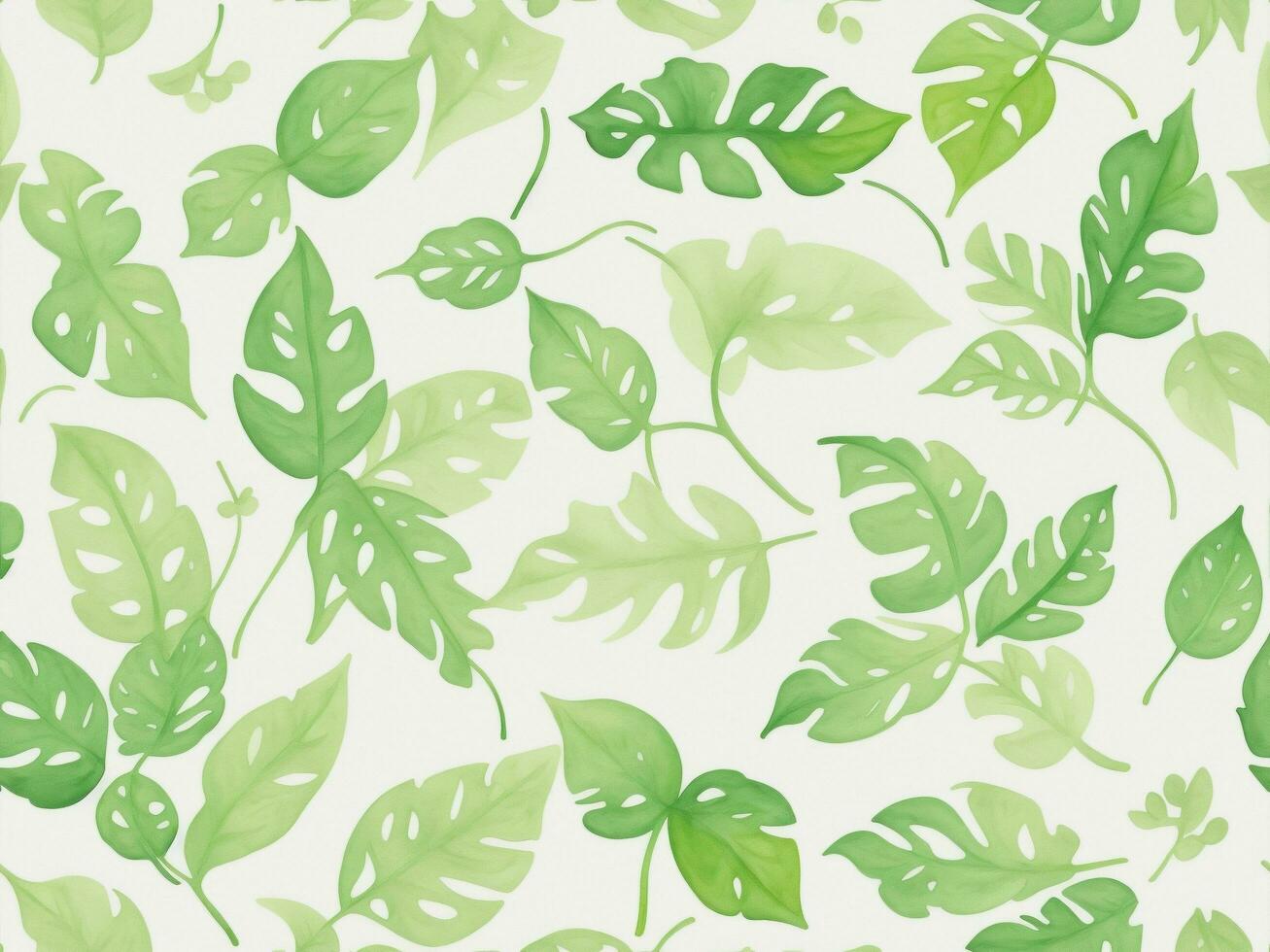 Seamless leaf pattern, Leaf Background ai generative photo