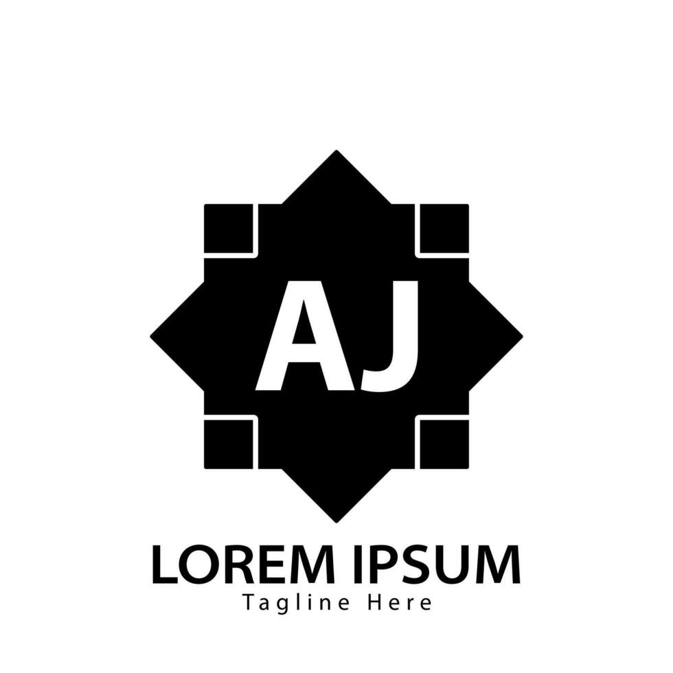 letter AJ logo. A J. AJ logo design vector illustration for creative company, business, industry. Pro vector