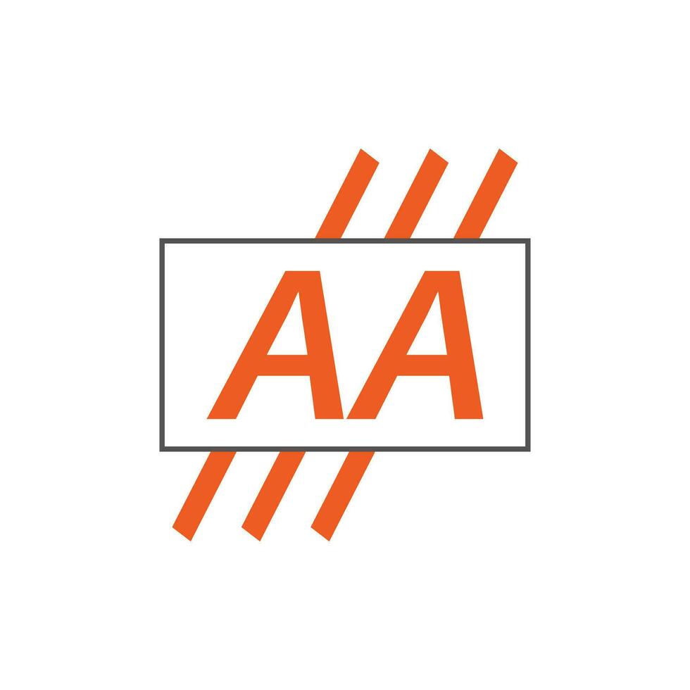 letter AA logo. A A. AA logo design vector illustration for creative company, business, industry. Pro vector