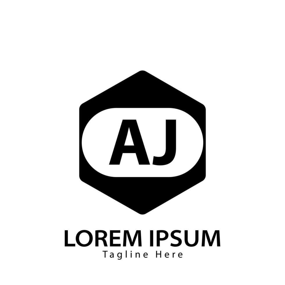 letter AJ logo. A J. AJ logo design vector illustration for creative company, business, industry. Pro vector