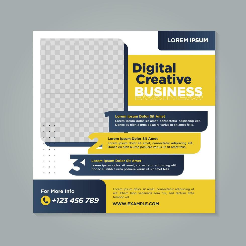 Corporate social media banner template vector