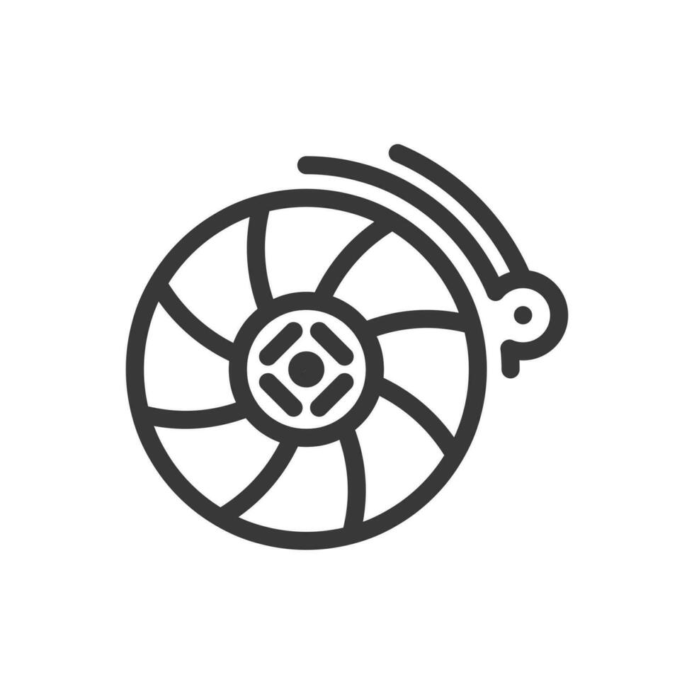 car clutch disc outline icon pixel perfect good for website or mobile app vector