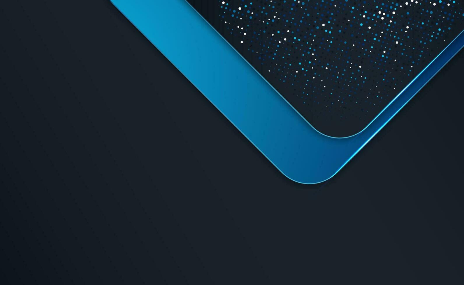 Modern blue overlapping shapes background vector