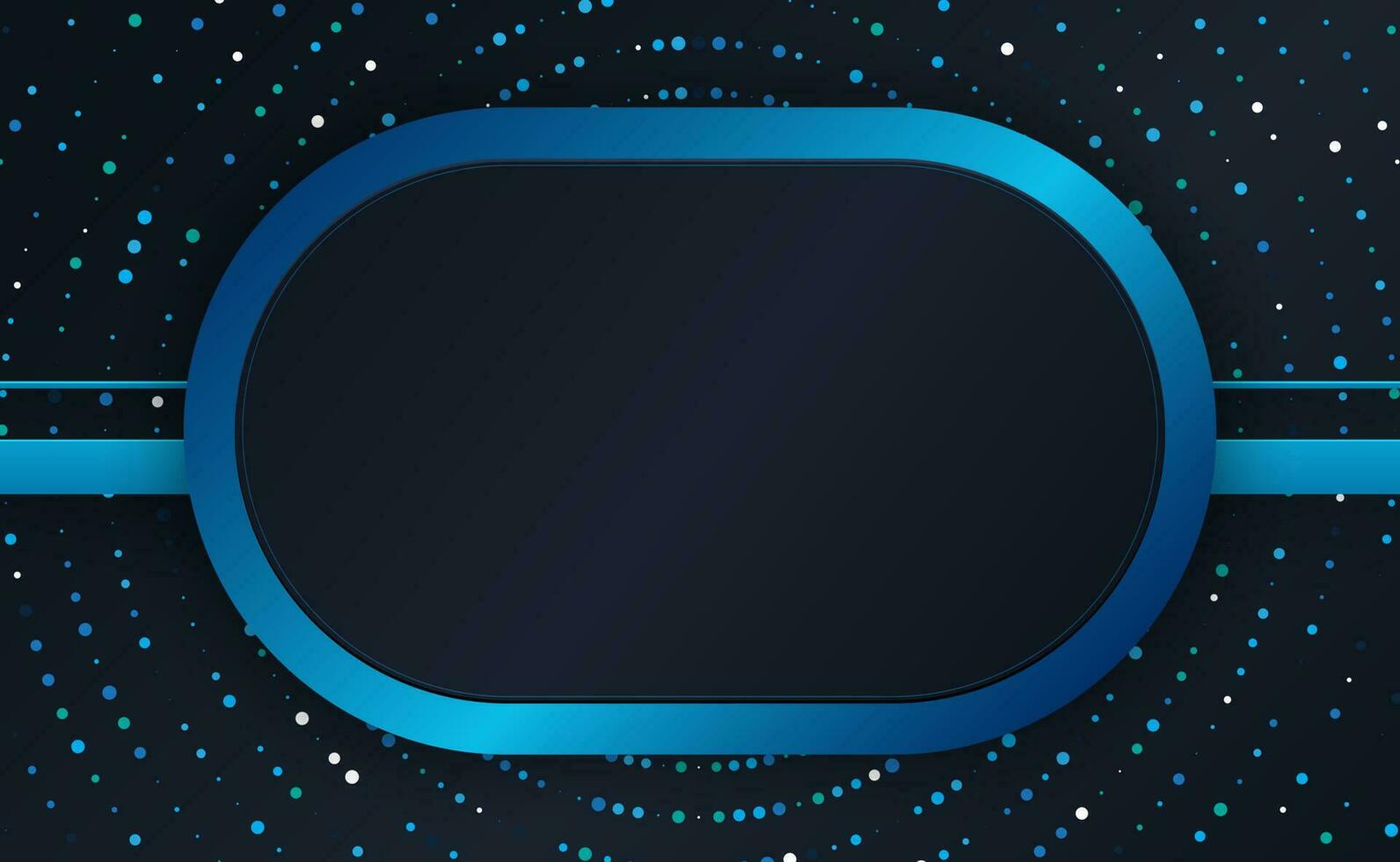 Modern blue overlapping shapes background vector