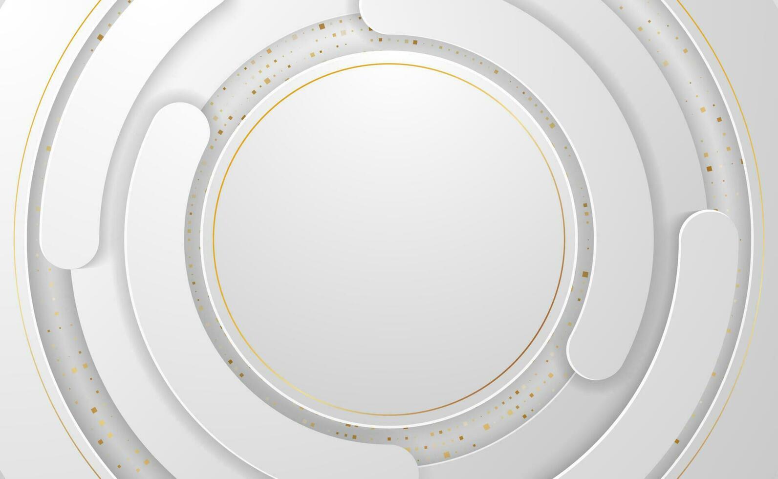 moderno resumen minimalista blanco dorado línea y plata antecedentes elegante forma vector