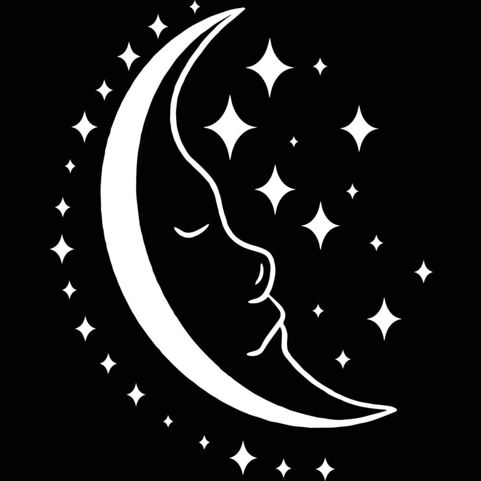 Crescent shapes vector