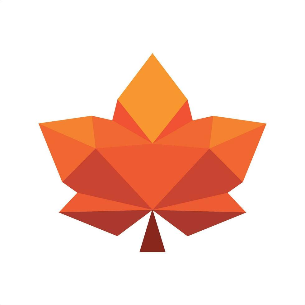 Low Poly Fall leaves clip art beautiful autumn clipart fall vector