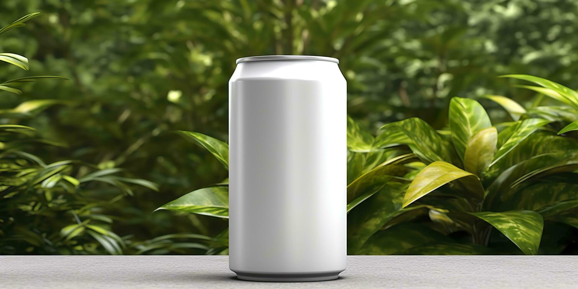 Soda can mockup. Generative AI photo