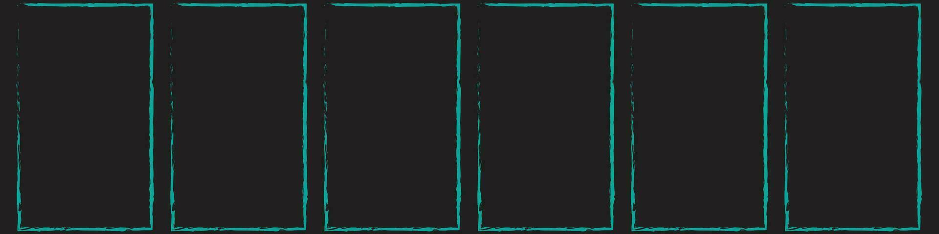 Grunge square and rectangle frames. Ink empty black boxes set. Rectangle borders collections. Rubber square stamp imprint. Vector illustration isolated on white background.