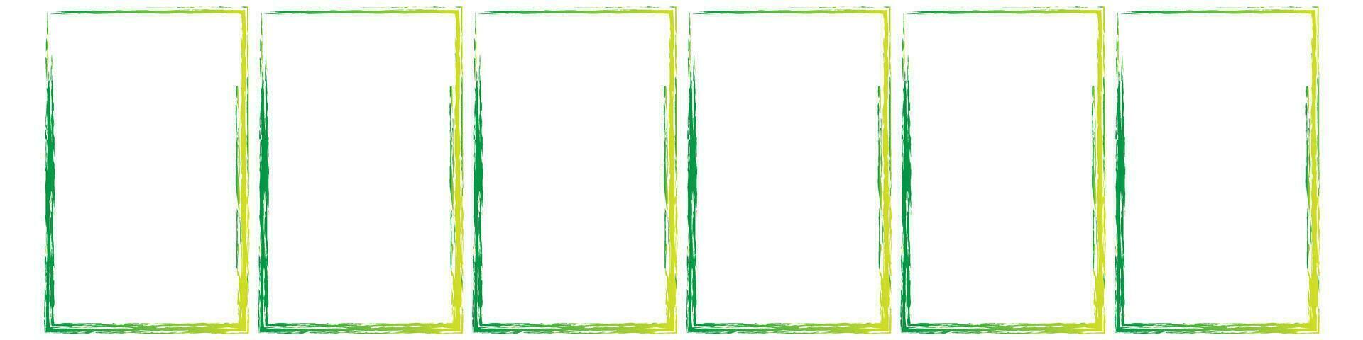 Grunge square and rectangle frames. Ink empty black boxes set. Rectangle borders collections. Rubber square stamp imprint. Vector illustration isolated on white background.