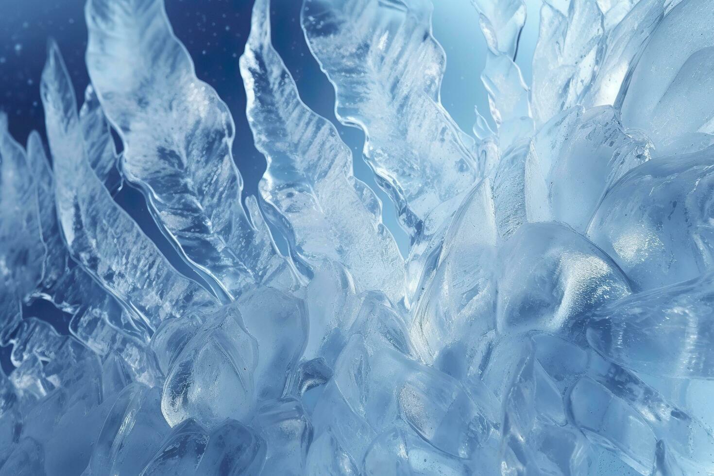 Abstract ice textures on car window in winter. Frosted Glass and Ice. A Textured Look. backgrounds and textures concept. AI Generative photo