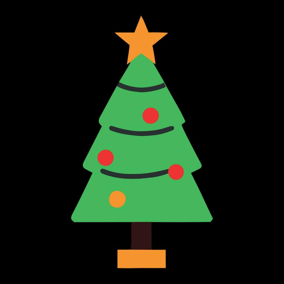 diseño de vector de árbol de navidad