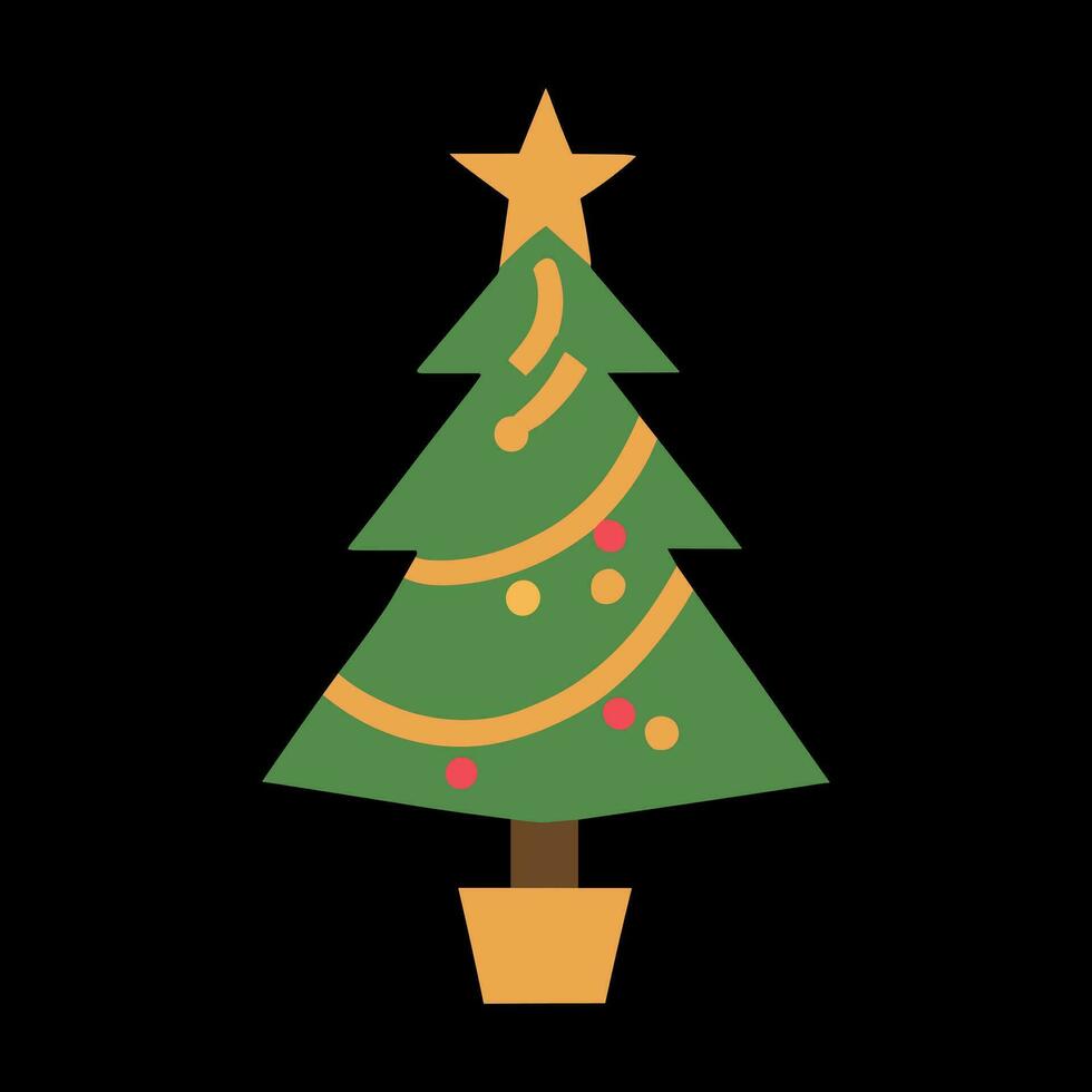 diseño de vector de árbol de navidad