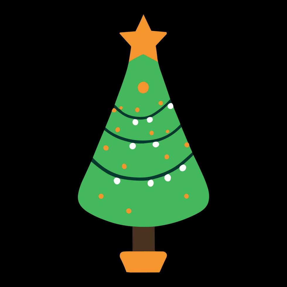 diseño de vector de árbol de navidad