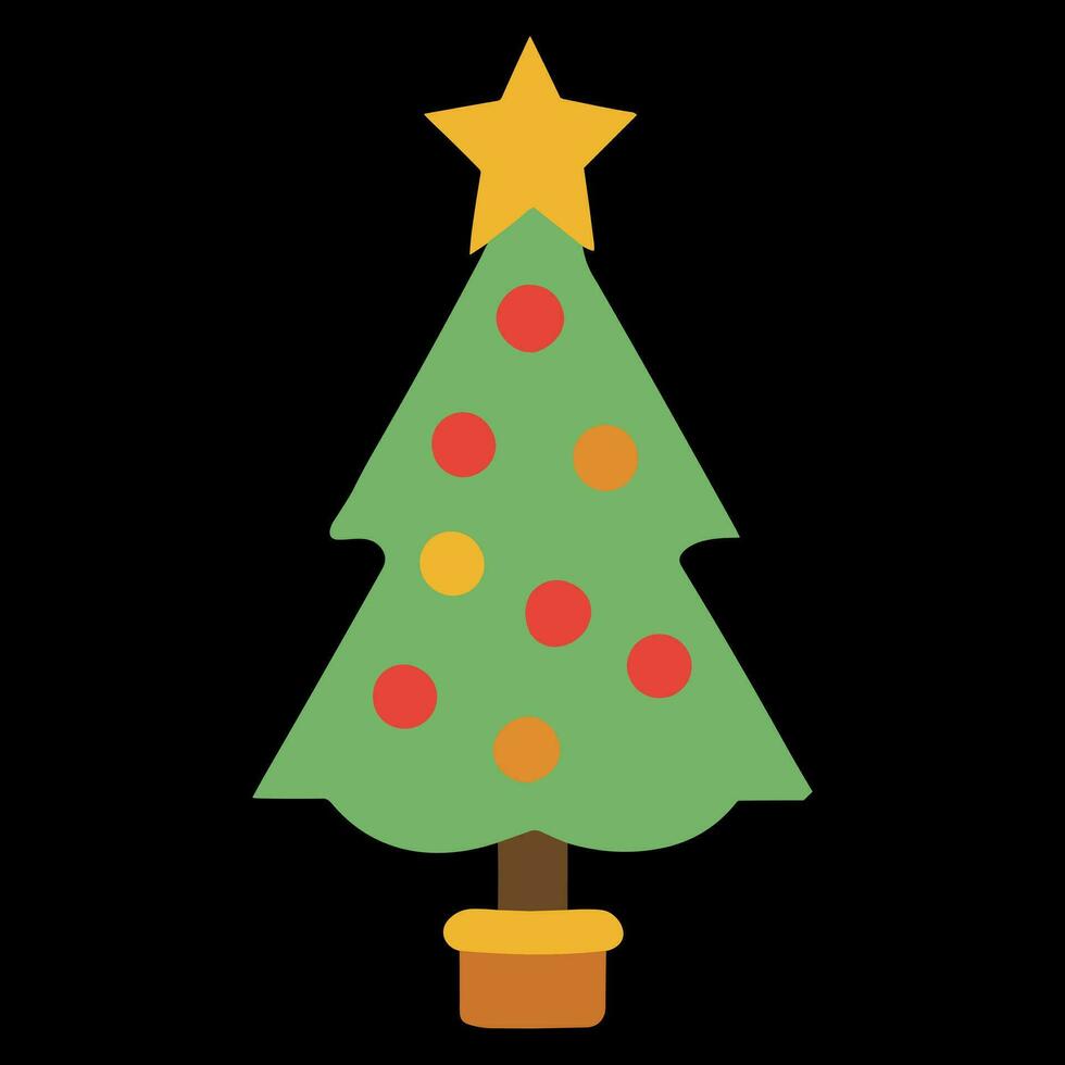 diseño de vector de árbol de navidad