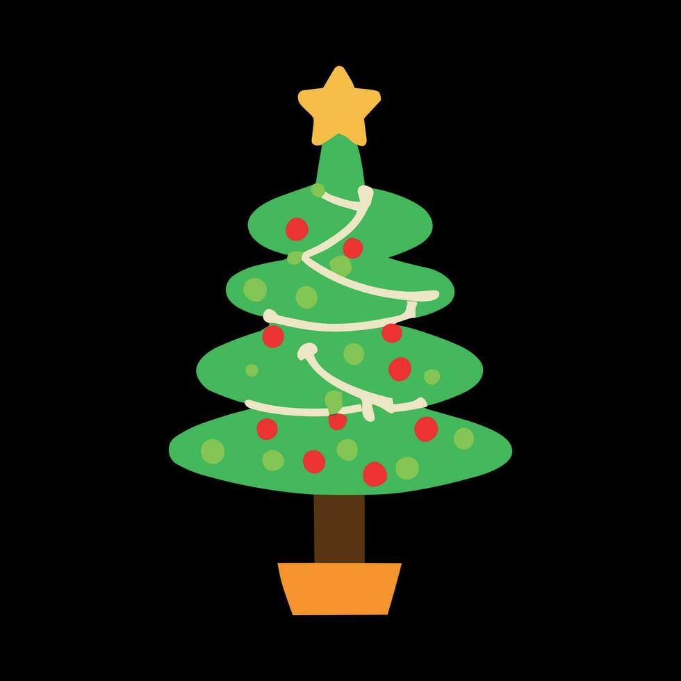 diseño de vector de árbol de navidad