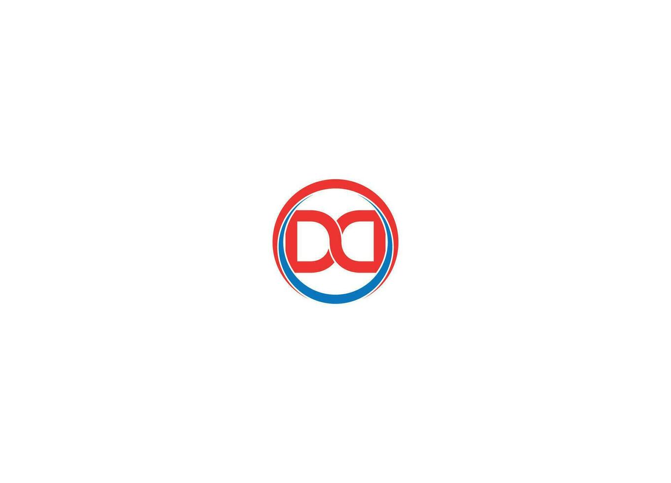 DD modern logo design vector icon template with white background