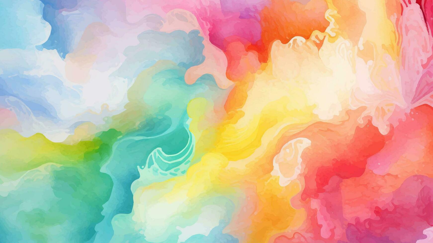 Abstract pastel watercolor background. Rainbow watercolour pattern