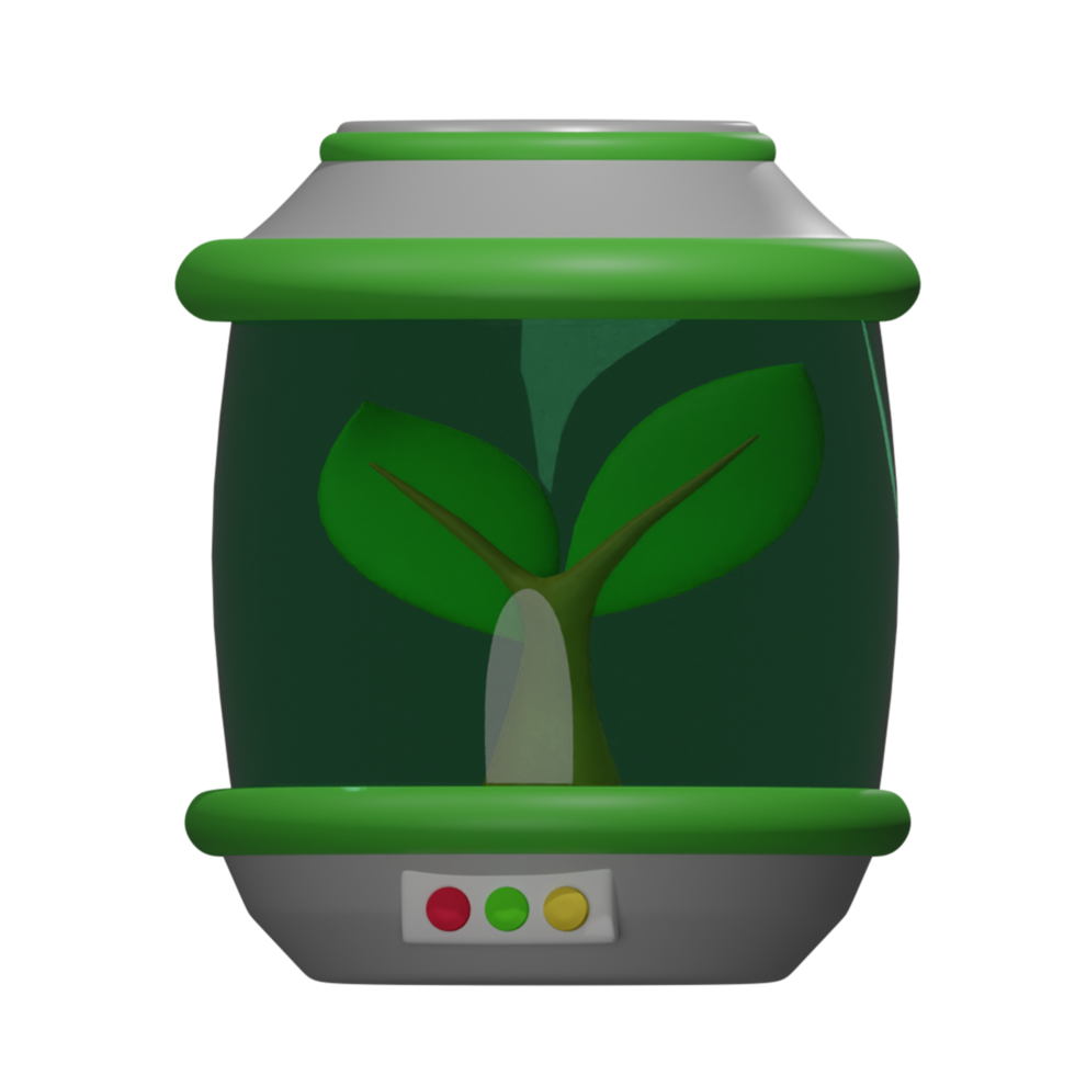 3d render illustration Love Mother Earth Day Icon plant png