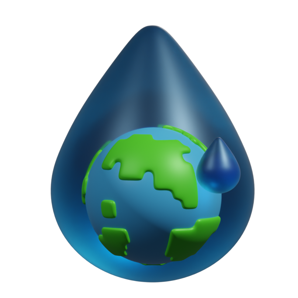 3d render illustration Love Mother Earth Day Icon plant png