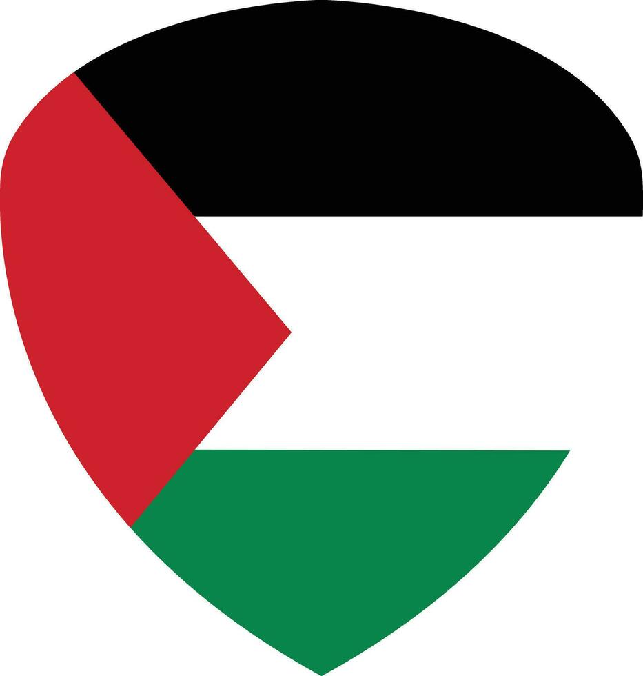 Palestina nacional bandera icono plano vector . salvar gaza, gratis Palestina país símbolo estar con Palestina. medio este Oeste Asia. capital nombre Jerusalén