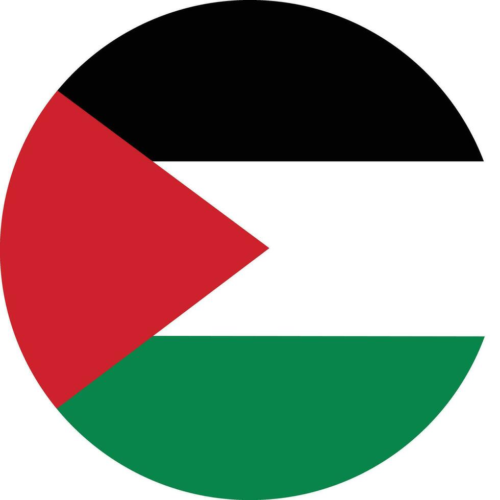 Palestine national flag icon flat vector . Save Gaza, Free Palestine country symbol stand with Palestine. Middle East West Asia. Capital name Jerusalem