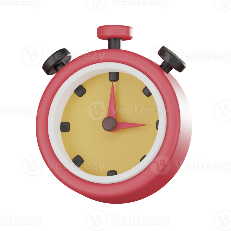 Startup Success with Stopwatch Icon - Time Management, Business Innovation, and Productivity 3d render. png