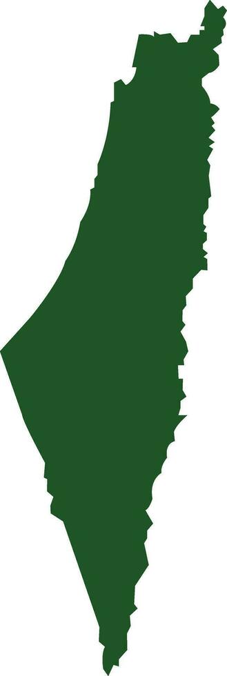Palestine national flag map icon flat green vector . Save Gaza, Free Palestine country symbol stand with Palestine. Middle East West Asia. Capital name Jerusalem