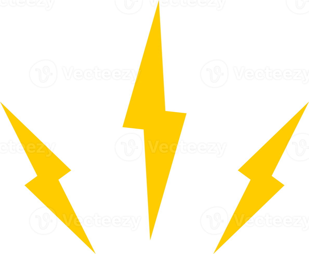 electric energy thunder bolt power icon png