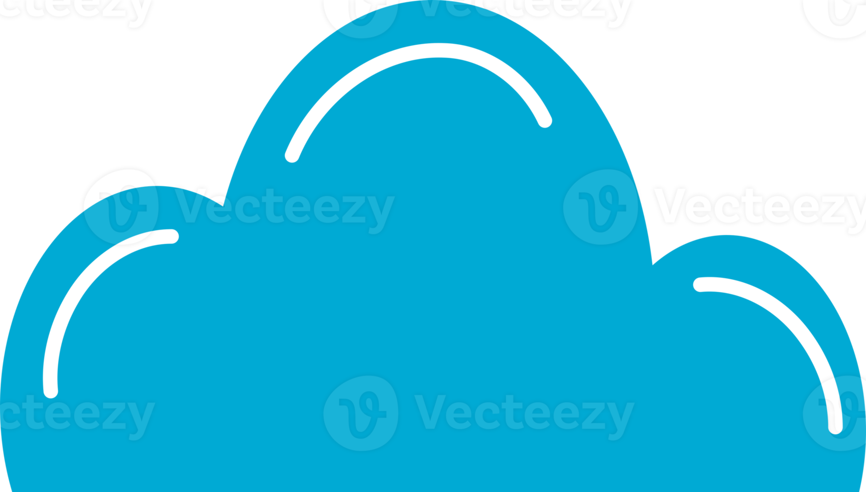 Blue cloud doodle icon 32497300 PNG