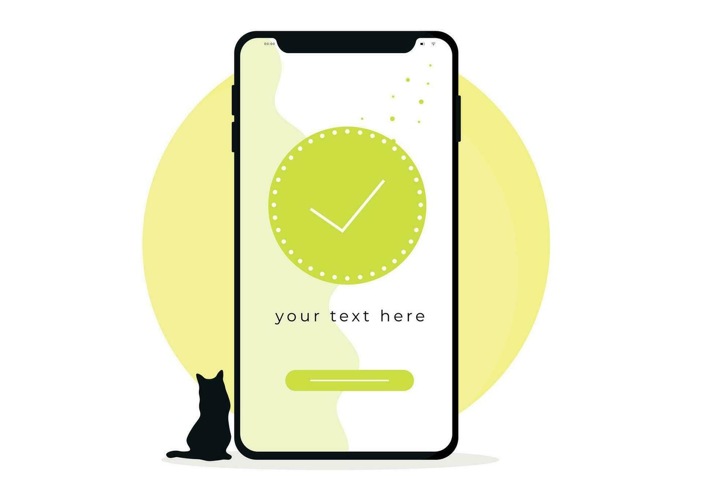 blank clipboard isolated on white. phone on white. smartphone vector