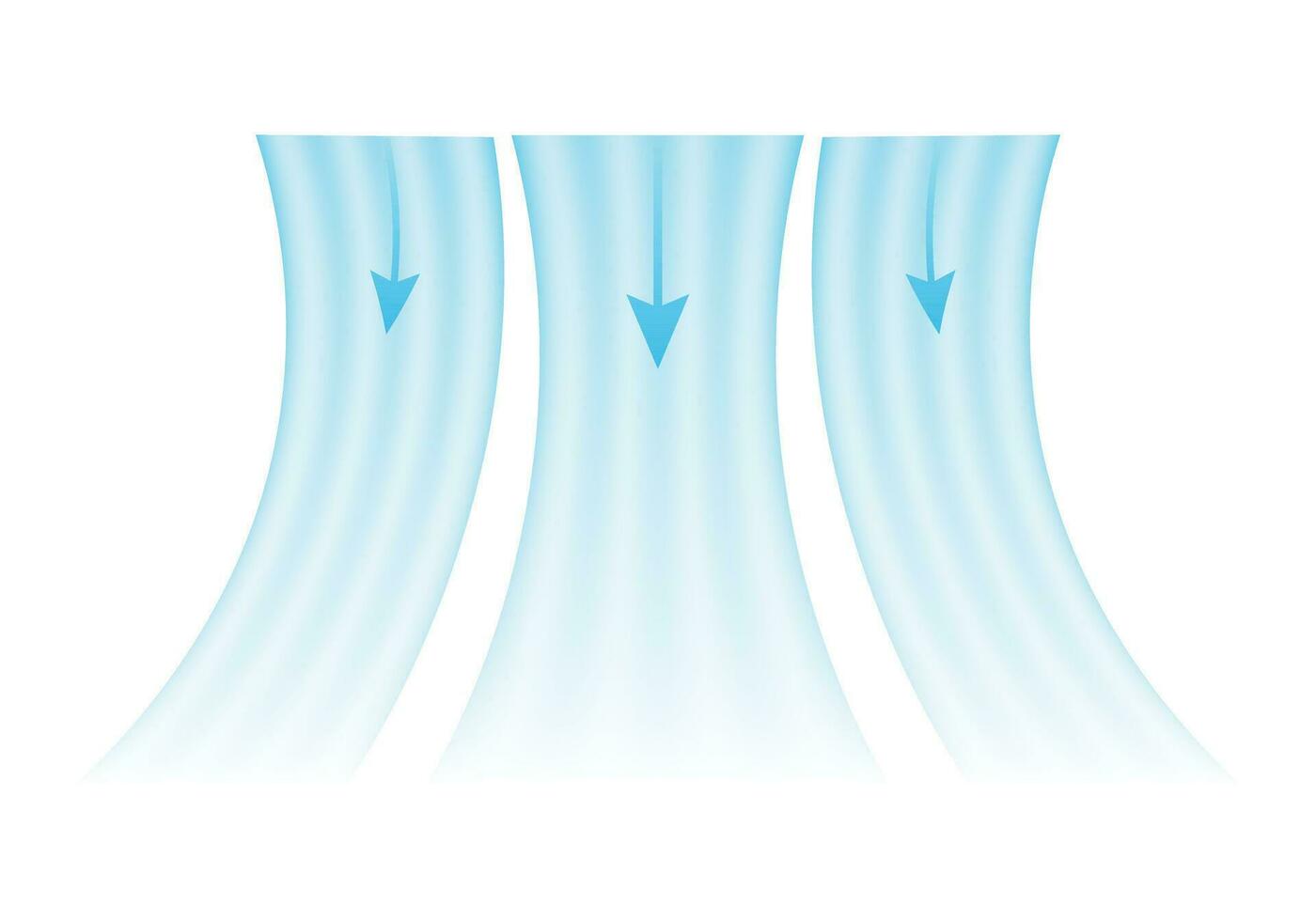 Air vector illustration. Warm and cold air