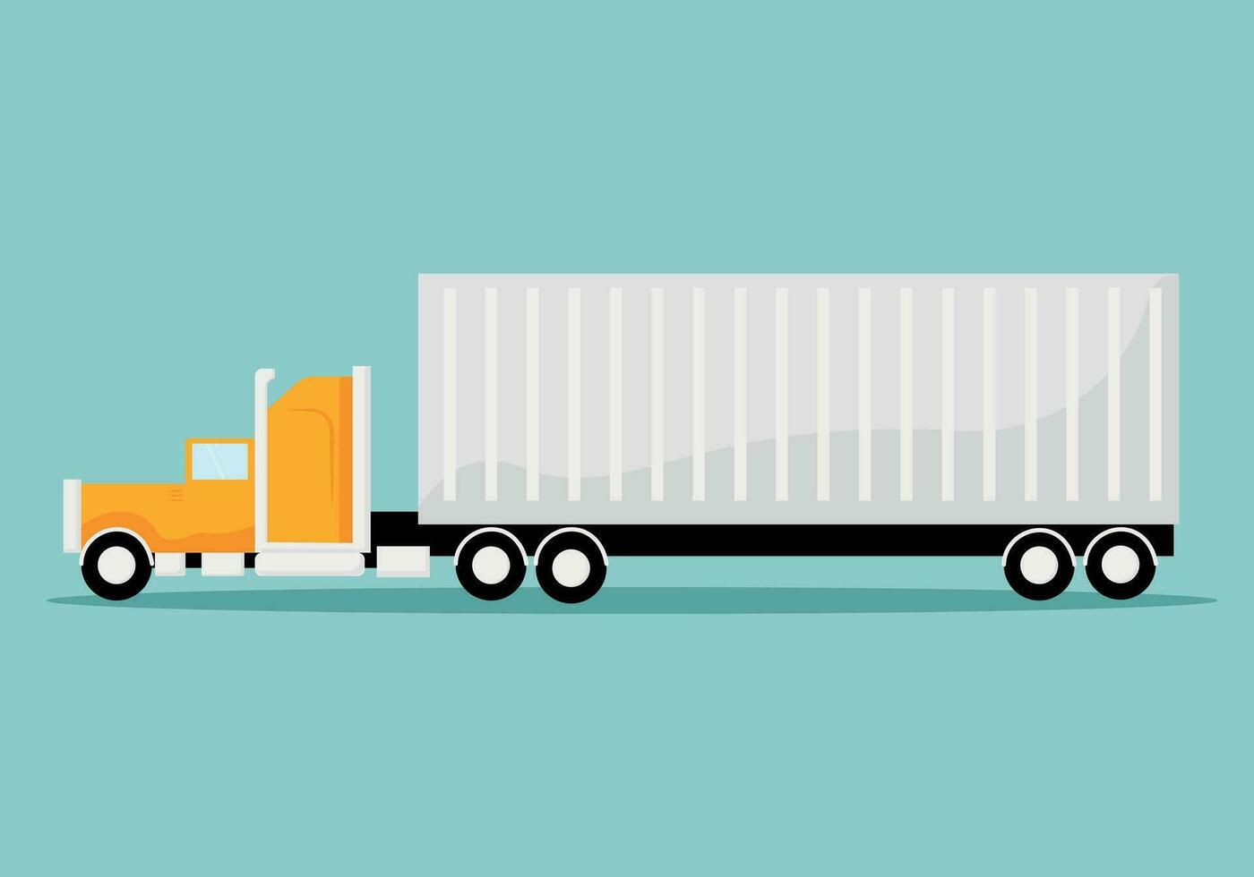 truck on the background. delivery van illustration vector