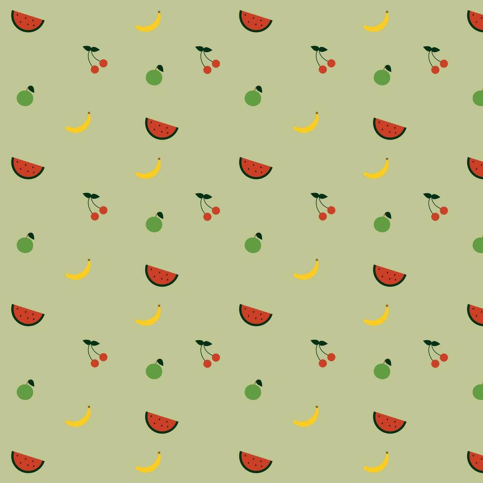 seamless pattern with fruits. summer pattern. flower wallpaper vector